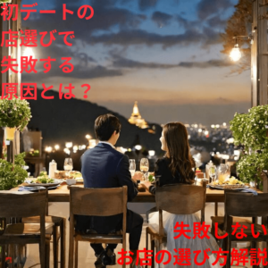 初デートのお店選びで失敗する原因とは？<br>失敗しないお店の選び方解説！